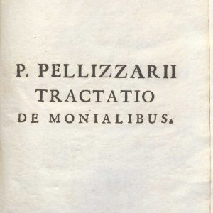 C.M. 18. G. 8 - TRACTATIO DE MONALIBUS. FRANCISCO PELLIZZARIO. 1761