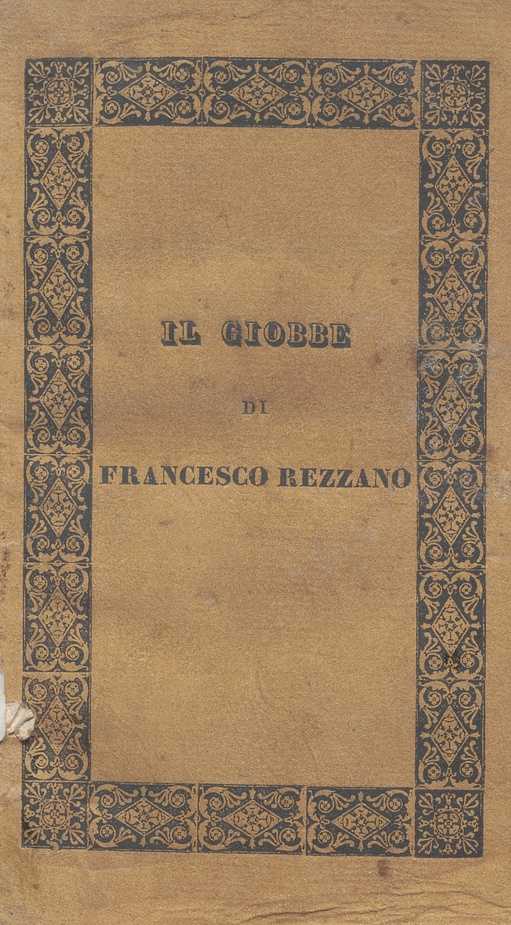 C.M. 20. F. 17 – IL GIOBBE DI FRANCESCO REZZANO.1829