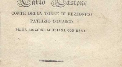 C.M. 20. F. 28 – VIAGGIO DELLA SICILIA DEL CAVALIERE CARLO GASTONE DI REZZONICO.1828
