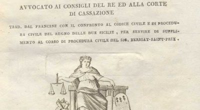 C.M. 20. F. 36 – NOTIZIE DI GIURISPRUDENZA SUL CODICE DI PROCEDURA CIVILE. G.B. SIREY.1823