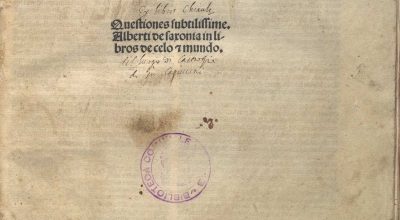 Inc.35.C.23 – ALBERTUS DE SAXONIA, QUAESTIONES IN LIBROS ARISTOTELIS DE CAELO ET MUNDO. VENEZIA 1492