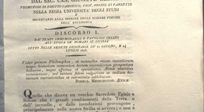 M.18.6.23 – Storia Critica Delle Eruzioni Dell’Etna-Scritta dal Sac. Can. Giuseppe Alessi- Biblioteca Comunale Enna Scaff.18-Palch.6-N.23