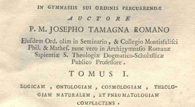 C.M. 15. I. 20 – INSTITUTIONES LOGICAE, ET METAPHYSICAE. JOANNIS CAROLI VIPERAE. TOMUS I. 1778