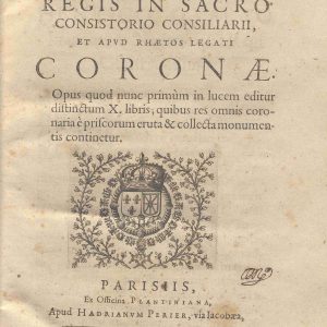 C.M. 7. B. 9 - CORONAE. CARLO PASQUALI. 1610