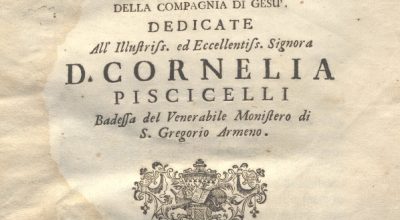 CM.16.D.12 – LE GRANDEZZE DELL’EUCARESTIA. P. GIANFRANCESCO DURAZZO. 1754