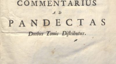 CM.19.H.17 – COMMENTARIUS AD PANDECTAS. JOANNIS VOET. 1775. TOMO I