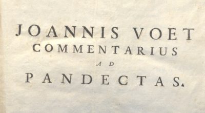 CM.19.H.18 – COMMENTARIUS AD PANDECTAS. JOANNIS VOET. 1775. TOMO II