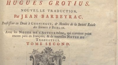 CM.18.I.4 – DE LA GUERRE ET DE LA PAX. HUGUES CROTIUS. 1724 TOMO II