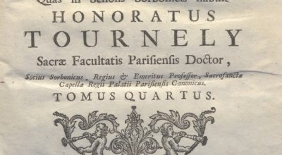 CM.16.B.20 – THEOLOGIA DOGMATICA. HONORATUS TOURNELY. 1755. TOMO IV