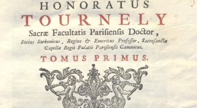 CM.16.B.17 – THEOLOGIA DOGMATICA. HONORATUS TOURNELY. 1755. TOMO I