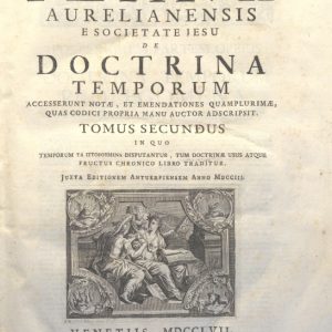 CM.19.E.11 - DOCTRINA TEMPORUM. DIONISI PETAVII. 1757. TOMO II