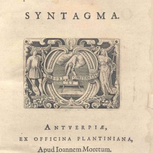 C.M.7.B.2 - DE BIBLIOTHECIS SYNTAGMA. GIUSTO LIPSIO. 1602
