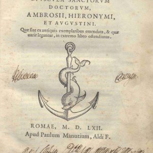 CM. 2. D. 6 - DE VIRGINITATE. PAULUM MANUTIUM. 1562