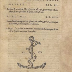CM.2.D.2 - DE RE RUSTICA. ALDO MANUZIO. 1534