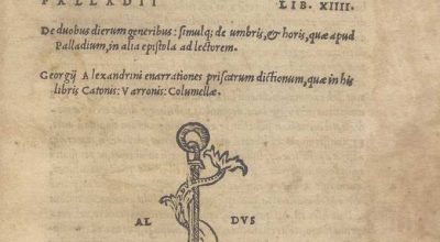 CM.2.D.2 – DE RE RUSTICA. ALDO MANUZIO. 1534