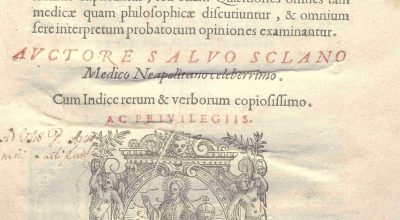 CM. 2. E. 20 – COMMENTARIA. SALVO SCLANO. 1598