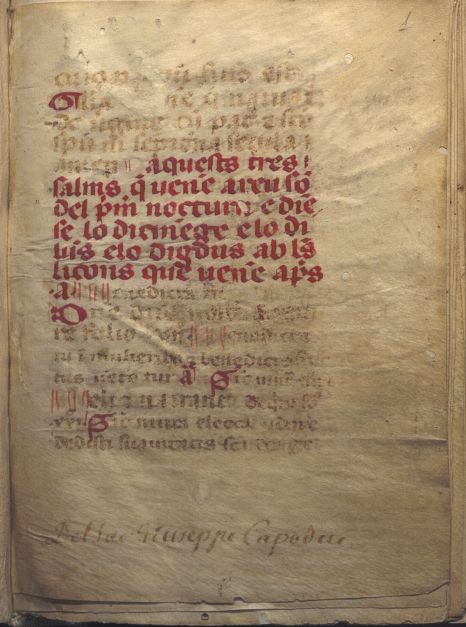 CAPODECI,GIUSEPPE-HORATIONES-SEC.XIII