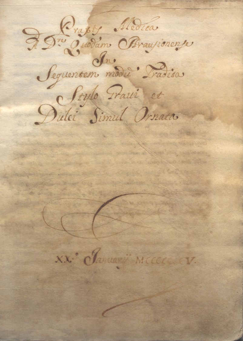 Manoscritto Praxy Medica