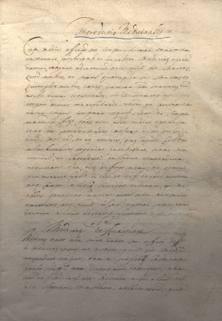 INNOVATIO MEDICINALY MANOSCRITTO