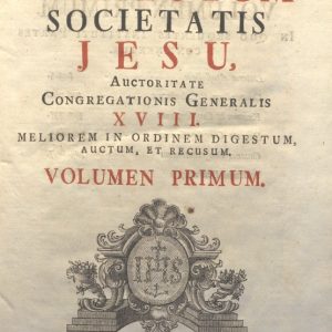 CM.18.H.7 - INSTITUTUM SOCIETAS. COLLEGIO SOCIETATIS JESU AD S. CLEMENTE JESU. 1757