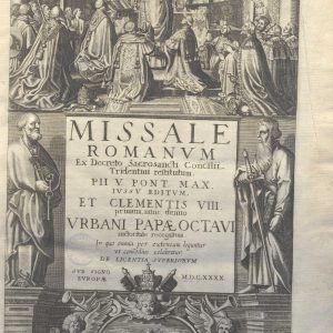 8.2.16 - MISSALE ROMANUM. JACOBUS VENETIIS. 1640