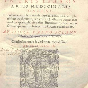 CM.2.E.20 - COMMENTARIA. SALVO SCLANO. 1598