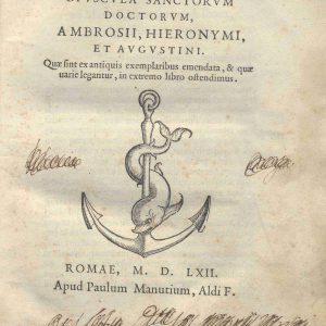 CM. 2. D. 6 - DE VIRGINITATE. PAULUM MANUTIUM. 1562