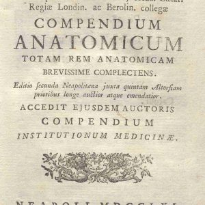 C.M.13.C.16 - COMPENDIO ANATOMICUM LORENZ HEISTER. 1761